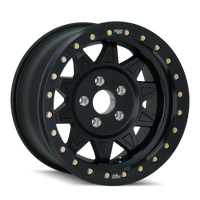 Thumbnail for Dirty Life 9302 Roadkill Race 17x9/5x127 BP/-14mm Offset/71.5mm Hub Matte Blk Wheel - Beadlock