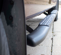 Thumbnail for Fishbone Offroad 09-14 Ford F150 Extended Super Cab Oval Side Steps - Black Textured