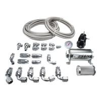 Thumbnail for Deatschwerks X2 Series Pump Hanger -8AN Feed w/ -6AN Return PTFE Plumbing Kit for 92-00 Honda Civic