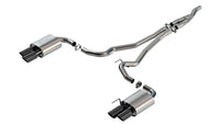 Thumbnail for Borla 2024 Ford Mustang Ecoboost 2.3L ATAK Catback Exhaust Black Chrome w/ Quad Tip - Non-Active