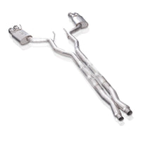 Thumbnail for Stainless Works 18-21 Ford Mustang GT 3in Legend Series Catback X-Pipe w/Quad Tips w/o Active Valves
