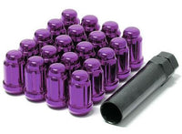 Thumbnail for Wheel Mate Muteki Closed End Lug Nuts - Purple 12x1.25