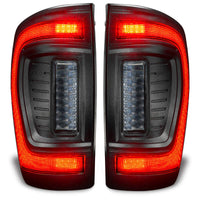 Thumbnail for Oracle Lighting 16-23 Gen 3 Toyota Tacoma Black Series Flush Style LED Tail Lights SEE WARRANTY