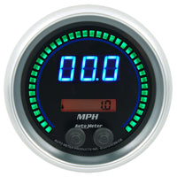 Thumbnail for Autometer 85.7mm Black Switchable 260 MPH / 260 KM/H Speedometer Cobalt Elite Digital Gauge
