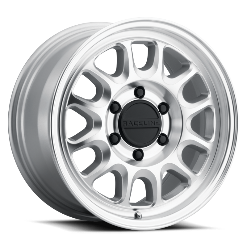 Raceline 958MC Rogue 17x9in / 6x135 BP / -12mm Offset / 87.1mm Bore - Machined Finish Wheel