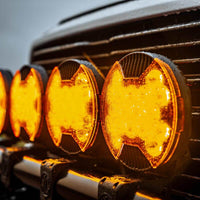 Thumbnail for KC HiLiTES SlimLite 8in. LED Light Shield Driving (Shield Only) - Amber