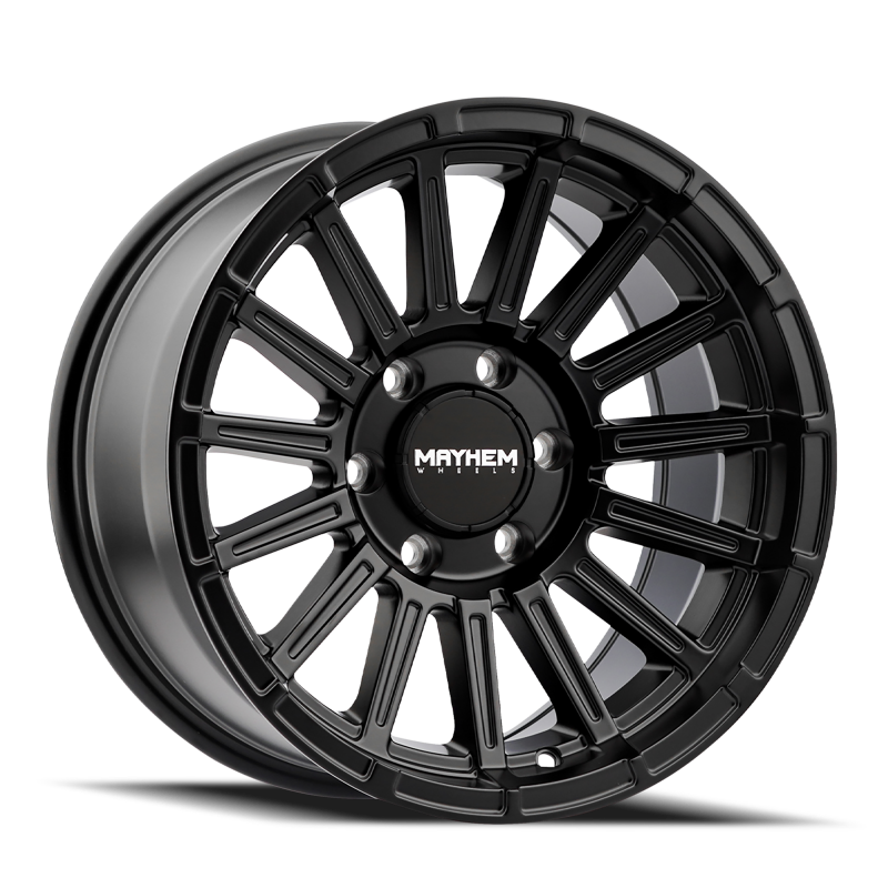 Mayhem 8309 Granite 17x9 / 6x139.7 BP / 0mm Offset / 106.1mm Hub Satin Black