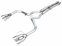 Thumbnail for AWE 2024 Ford Mustang Dark Horse S650 RWD Track Edition Catback Exhaust w/ Quad Chrome Silver Tips
