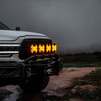 Thumbnail for KC HiLiTES SlimLite 8in. LED Light Shield Driving (Shield Only) - Amber