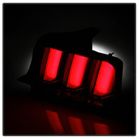 Thumbnail for Spyder 05-09 Ford Mustang (Red Light Bar) LED Tail Lights - Smoke ALT-YD-FM05V3-RBLED-SM