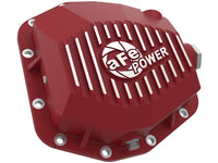 Thumbnail for aFe 20-23 Jeep Gladiator JT (Dana M220) Pro Series Rear Differential Cover Red w/ Machined Fins