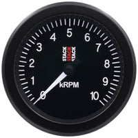 Thumbnail for Autometer Stack Sport 88mm 0-10K RPM Tachometer - Black