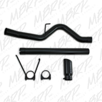 Thumbnail for MBRP 10-12 Dodge 2500/3500 Cummins 6.7L Filter Back Single Side Black Coated Exhaust System