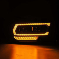 Thumbnail for AlphaRex 19-21 Ram 2500 LUXX LED Proj Headlights Plank Style Alpha Blk w/Activ Light/Seq Signal/DRL
