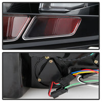 Thumbnail for Spyder 10-12 Ford Mustang - Light Bar Seq. Turn Signal LED Tail Lights - Black - ALT-YD-FM10-LED-BK