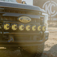 Thumbnail for KC HiLiTES 2017+ Ford Super Duty Gravity LED Pro6 7-Light Bar Kit - Front Bumper
