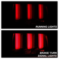 Thumbnail for Spyder 05-09 Ford Mustang (Red Light Bar) LED Tail Lights - Smoke ALT-YD-FM05V3-RBLED-SM