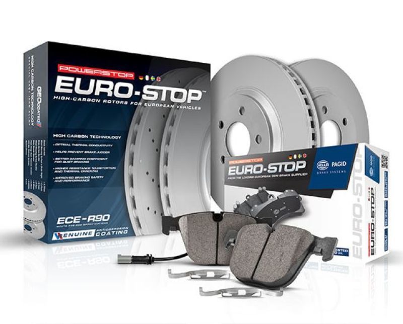 Power Stop 15-20 Audi A3 Rear Euro-Stop Brake Kit