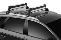 Thumbnail for Thule SnowPack Extender Slide-out Ski/Snowboard Rack (Up to 6 Pair Skis/4 Snowboards) - Black/Silver