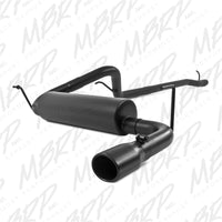Thumbnail for MBRP 12 Jeep Wrangler/ Rubicon 3.6L Cat Back Single Rear Exit Black Exhaust