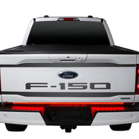 Thumbnail for Putco 21-23 Ford F-150 60In Direct Fit Red Blade Kit Tailgate Bars w Factory LED Taillamps