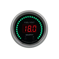 Thumbnail for Autometer 52.4mm Black Switchable 0-100 Fuel Level / 8-18V Voltmeter Sport-Comp Elite Digital Gauge