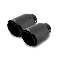 Thumbnail for Mishimoto 2x Carbon Fiber Muffler Tip 2.5in Inlet 3.5in Outlet Black