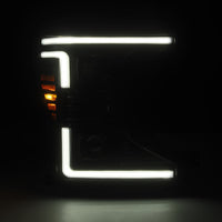 Thumbnail for AlphaRex 20-22 Ford F-250/350/450 SD LUXX-Series LED Proj Headlights Alpha-Bk w/Acv Light SS & SBDRL