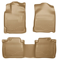Thumbnail for Husky Liners 2012 Toyota Camry WeatherBeater Combo Tan Floor Liners
