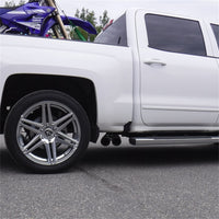 Thumbnail for MBRP 09+ Chevrolet Silverado 1500 3in Cat Back Pre-Axle Dual Outlet w/ 4in Tip - Black