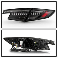 Thumbnail for Spyder Apex 22-24 Honda Civic 5-Door LED Tail Lights - Black (ALT-YD-HC225DAP-SEQGR-BK)