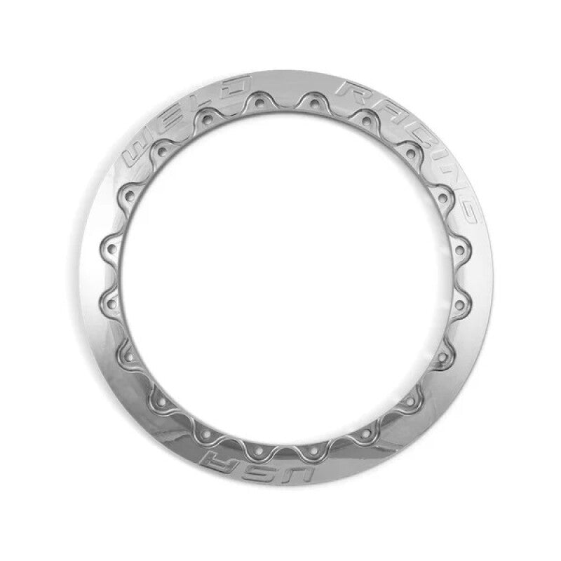 Weld Double Beadlock Ring 15in. / 20-Hole M/T 13.25in. 1 Ring - Polished