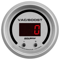 Thumbnail for Autometer 52.4mm Silver Switchable 0-1600 PSI/0-110 BAR Vacuum/Boost Ultra-Lite Elite Digital Gauge