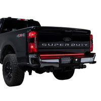 Thumbnail for Putco 2024 Ford SuperDuty F-250 60In Direct Fit Red Blade Kit Tailgate Bars w/ LED Taillamps