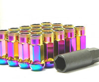 Thumbnail for Wheel Mate Muteki SR48 Open End Locking Lug Nut Set of 4 - Purple 12x1.25 48mm