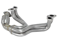 Thumbnail for aFe 12-17 Toyota 86 / FRS / BRZ Twisted Steel 304 Stainless Steel Long Tube Header w/ Cat