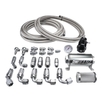 Thumbnail for Deatschwerks X2 Series Pump Module -8AN Feed w/ -6AN return CPE Plumbing Kit for 92-00 Honda Civic