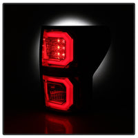 Thumbnail for Spyder 07-13 Toyota Tundra V2 Light Bar LED Tail Lights - Red Clear ALT-YD-TTU07V2-LB-RC