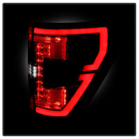Thumbnail for Spyder 21-23 Ford F150 (Halogen w/ Blind Spot) Full LED Tail Lights - Black (ALT-YD-FF15021HALBS-BK)