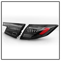 Thumbnail for Spyder Apex 22-24 Honda Civic 5-Door LED Tail Lights - Black (ALT-YD-HC225DAP-SEQGR-BK)