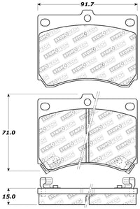 Thumbnail for StopTech Performance 91-03 Ford Escort ZX2 / 92-95 Mazda MX-3 Front Brake Pads