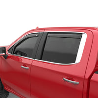 Thumbnail for EGR 2019 Chevy 1500 Crew Cab In-Channel Window Visors - Dark Smoke