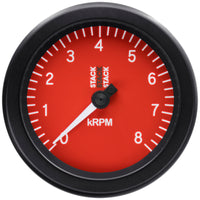 Thumbnail for Autometer Stack Sport 88mm 0-8K RPM Tachometer - Red
