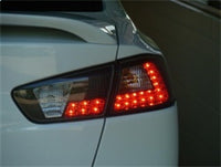 Thumbnail for Spyder Mitsubishi Lancer/Evolution X 08-14 LED Tail Lights Smke ALT-YD-MITEVO1008-LED-SM