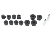 Thumbnail for Whiteline 1986-1995 Suzuki Samurai Front Leaf Spring Eye And Shackle Bushings