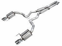 Thumbnail for AWE 2024 Ford Mustang GT Fastback S650 RWD Touring Catback Exhaust w/ Dual Chrome Silver Tips