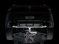 Thumbnail for AWE MK8 Volkswagen Golf R 3in Track Edition Quad Exhaust - Diamond Black Tips