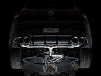 Thumbnail for AWE MK8 Volkswagen Golf R 3in Track Edition Quad Exhaust - Chrome Silver Tips