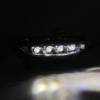 Thumbnail for AlphaRex 16-21 Honda Civic NOVA-Series LED Proj Headlights Blk w/Activation Light & Seq.Sig / SB DRL