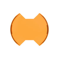 Thumbnail for KC HiLiTES SlimLite 8in. LED Light Shield (Shield Only) - Amber